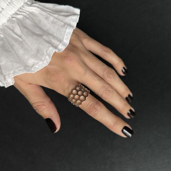 Silver ring without stones