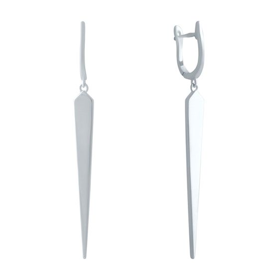 Срібні сережки без каменів