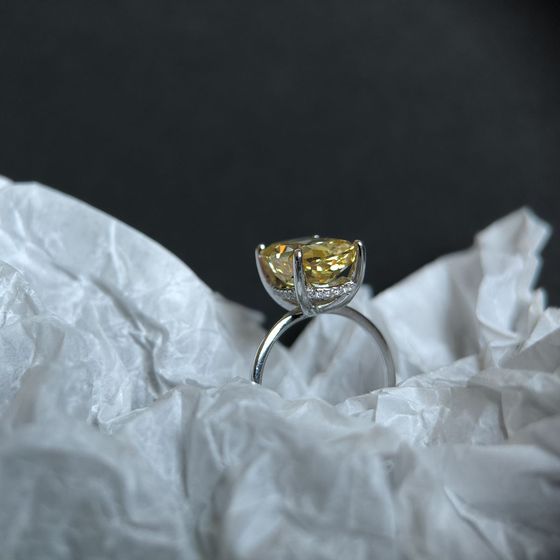 Silver Ring with Fianites