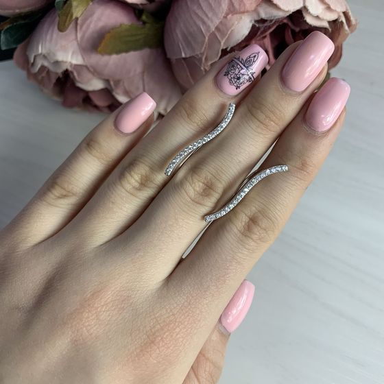 Срібні сережки з фіанітами