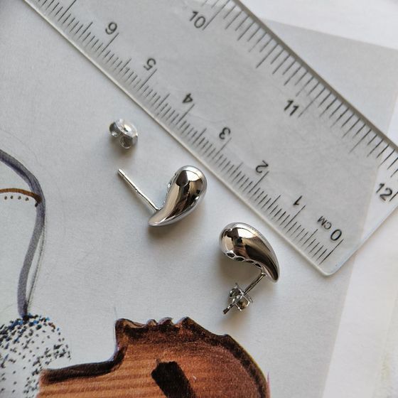 Срібні сережки без каменів