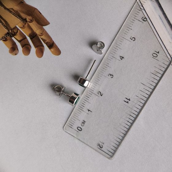 Срібні сережки з агатом 0.917ct