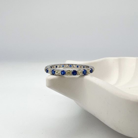 Silver Ring with Fianites