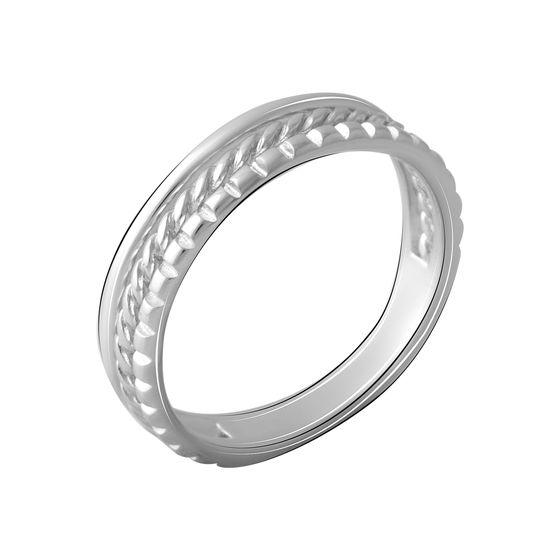 Silver ring without stones