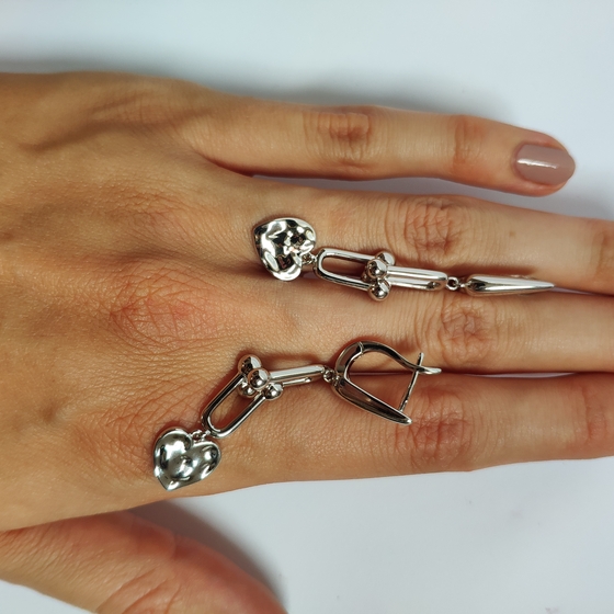 Срібні сережки без каменів