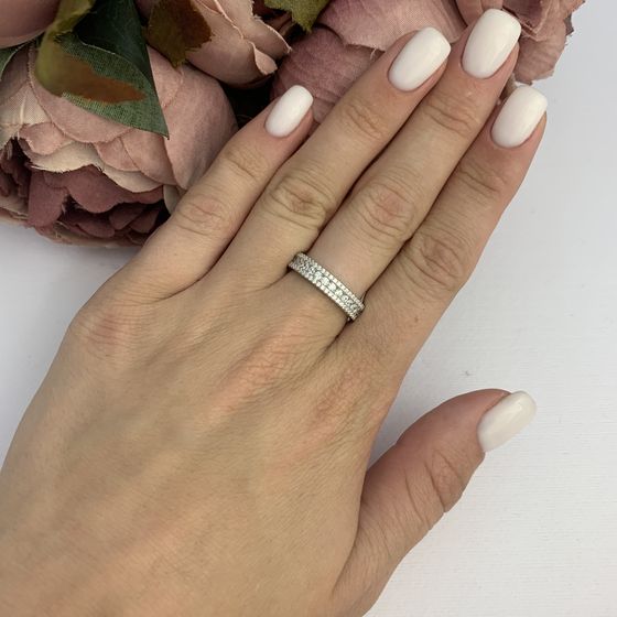 Silver Ring with Fianites