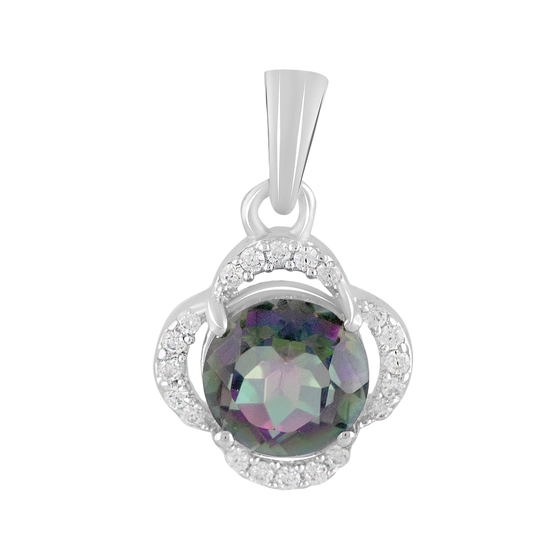 Silver pendant with mystic topaz 2.18ct