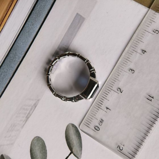 Срібна каблучка із сапфіром nano 1.467ct