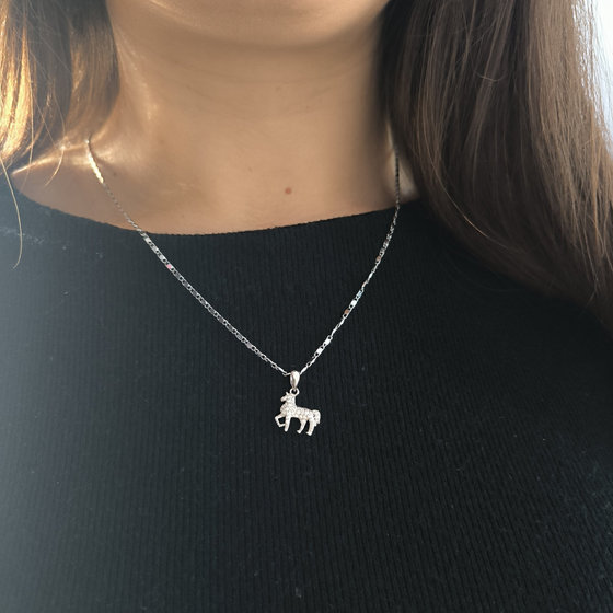 Серебряная подвеска с фианитами