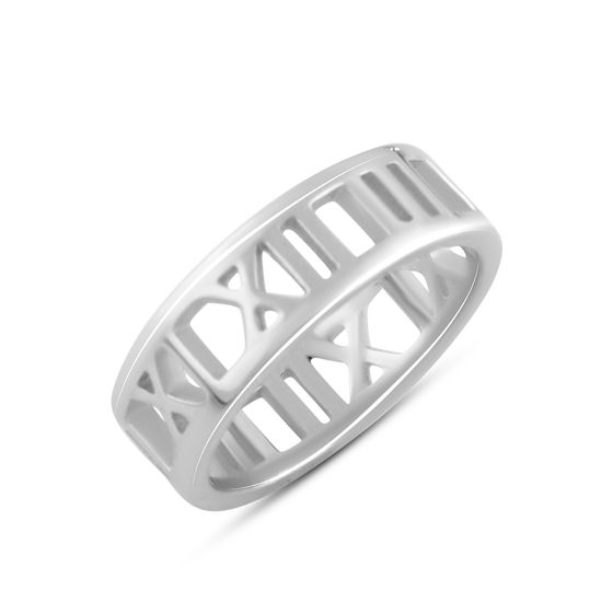 Silver ring without stones