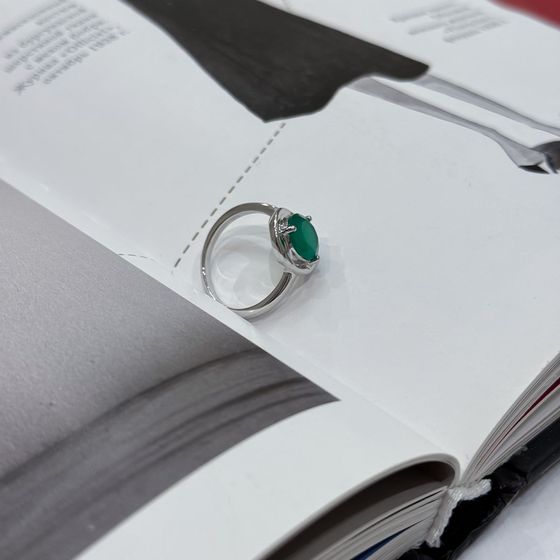 Срібна каблучка з агатом 1.8ct