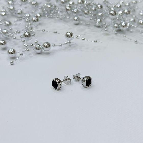 Срібні сережки з фіанітами