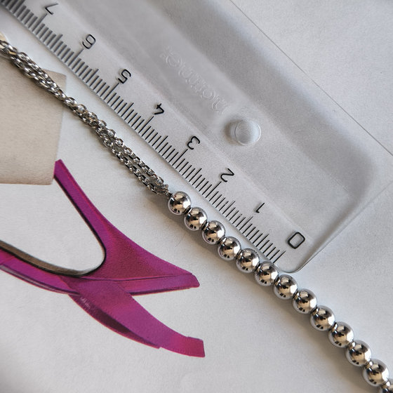 Silver bracelet without stones