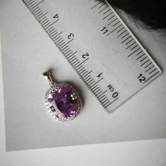 Серебряная подвеска с александритом 6.745ct