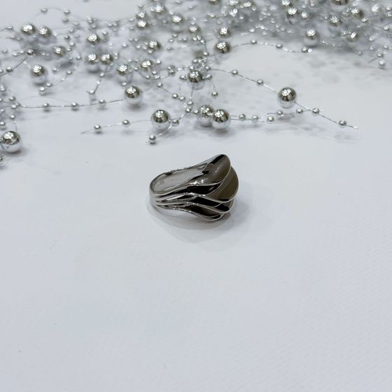 Silver ring without stones