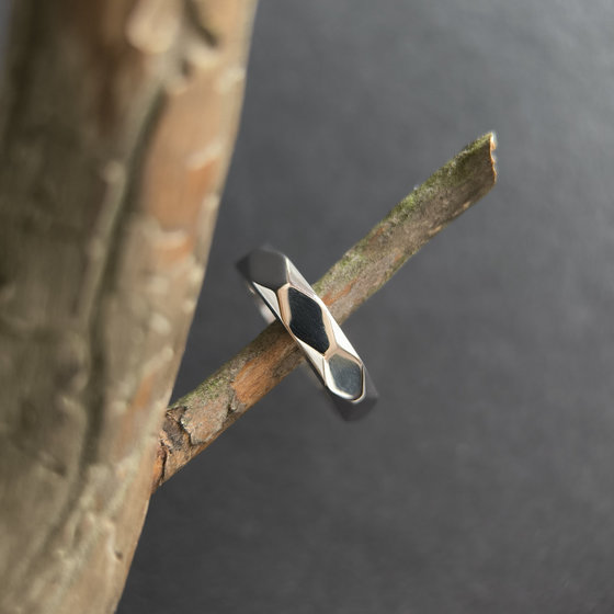 Silver ring without stones