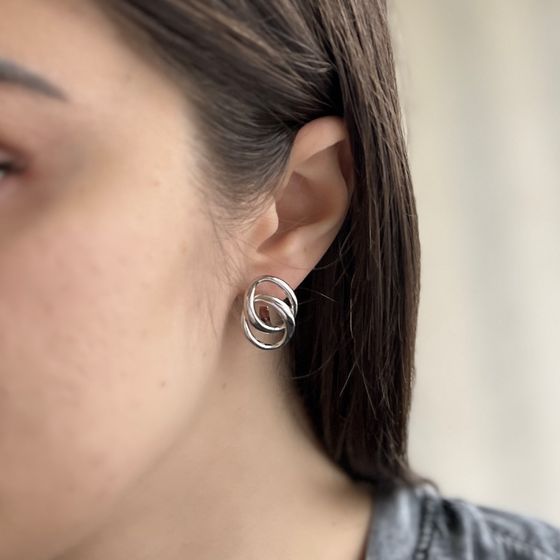 Срібні сережки без каменів