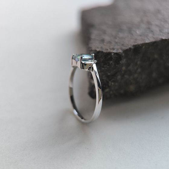 Срібна каблучка з містик топазом 0.613ct