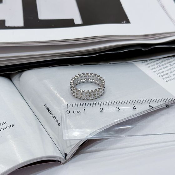 Silver ring without stones