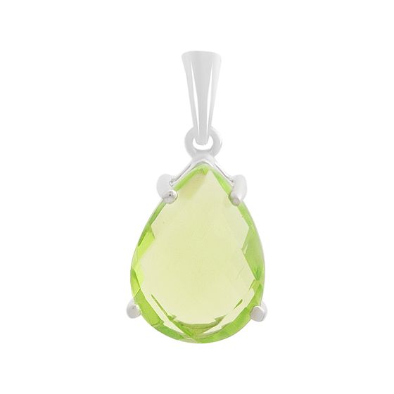 Серебряная подвеска с хризолітом 3.098ct