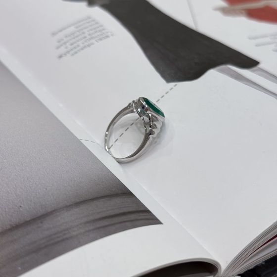 Серебряное кольцо с агатом 3.288ct