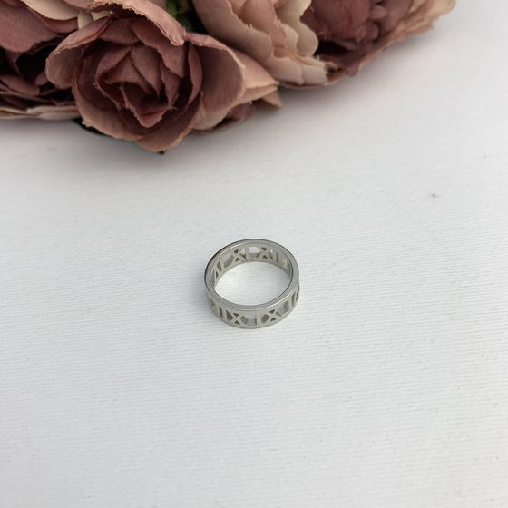 Silver ring without stones