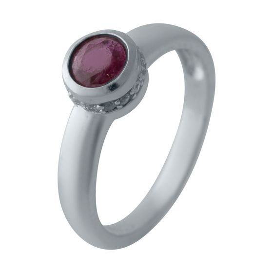 Серебряное кольцо с рубином 0.896ct