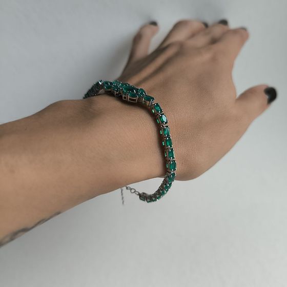 Срібний браслет з агатом 7.385ct