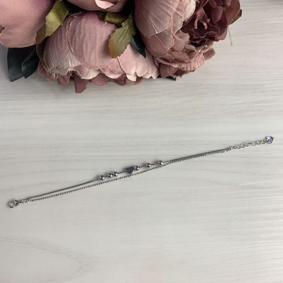 Silver bracelet without stones