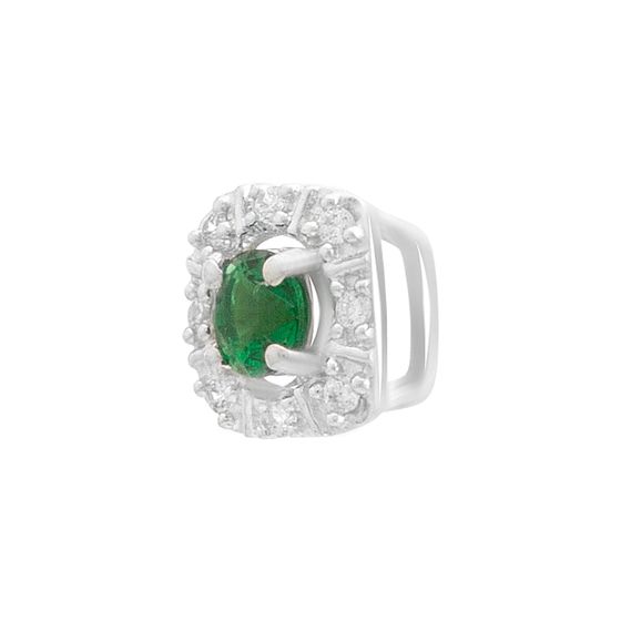 Срібна підвіска зі смарагдом nano 0.312ct