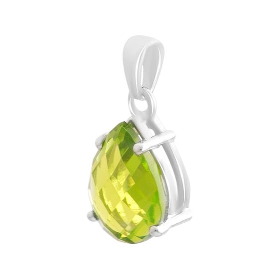 Серебряная подвеска с хризолітом 4.275ct