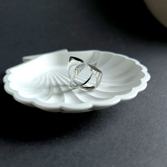 Silver Ring with Fianites