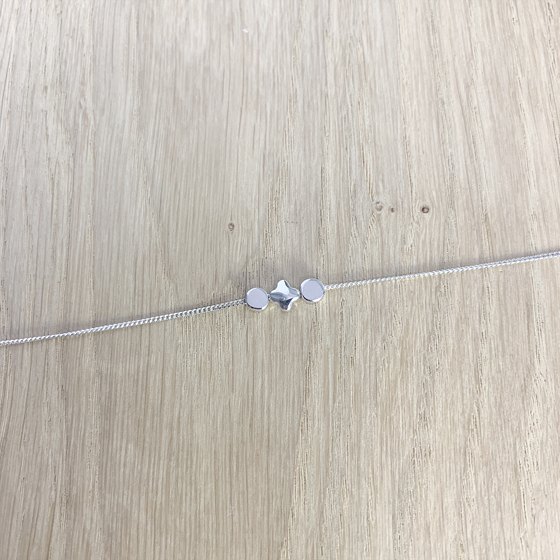 Silver bracelet without stones