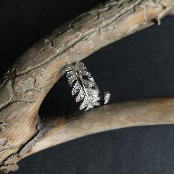 Silver Ring with Fianites