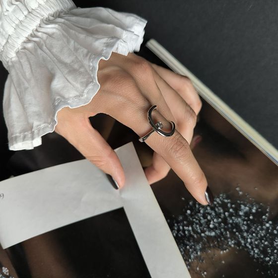 Silver Ring with Fianites