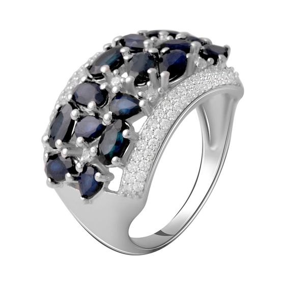 Серебряное кольцо с сапфиром 4.838ct