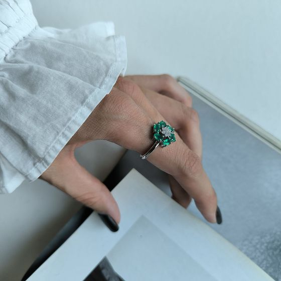 Срібна каблучка з агатом 0.713ct