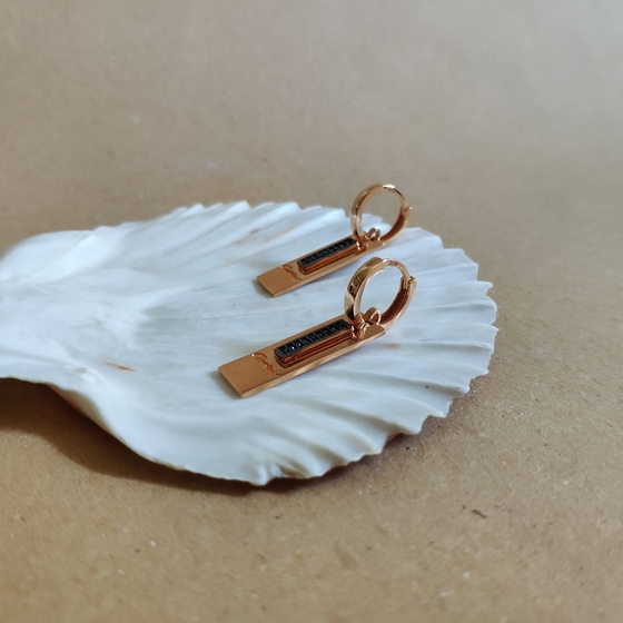 Золоті сережки з фіанітами 0.18ct