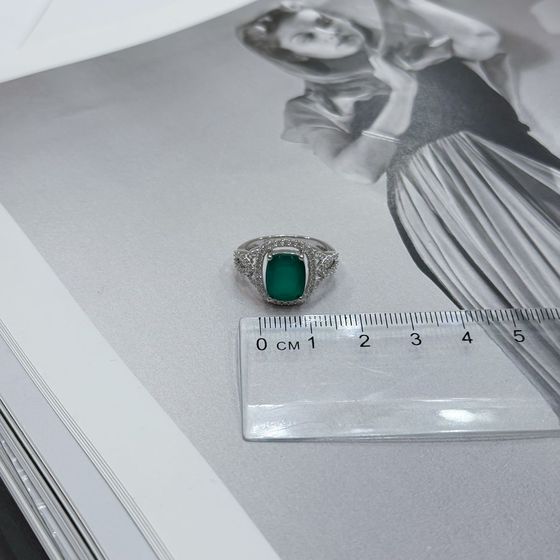 Серебряное кольцо с агатом 3.492ct