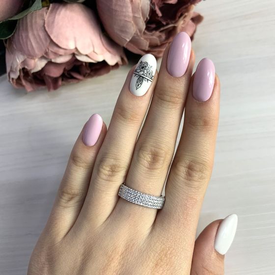 Silver Ring with Fianites