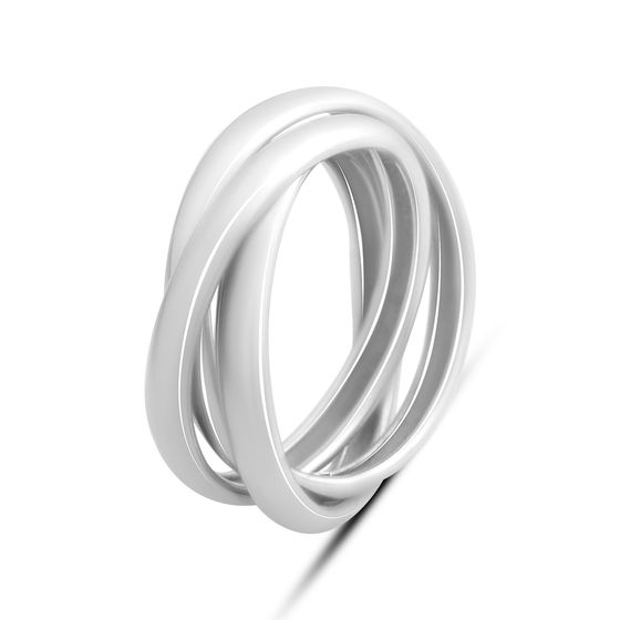 Silver ring without stones