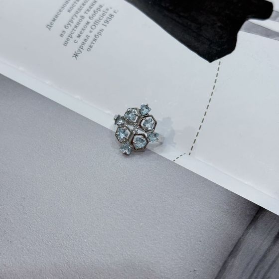 Срібна каблучка з топазом 2.138ct