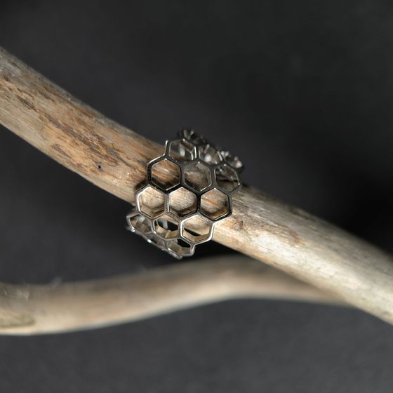 Silver ring without stones