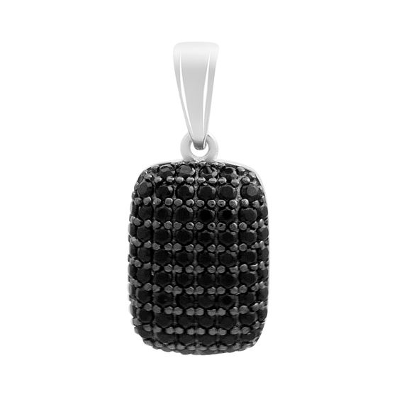 Silver pendant with cubic zirconia