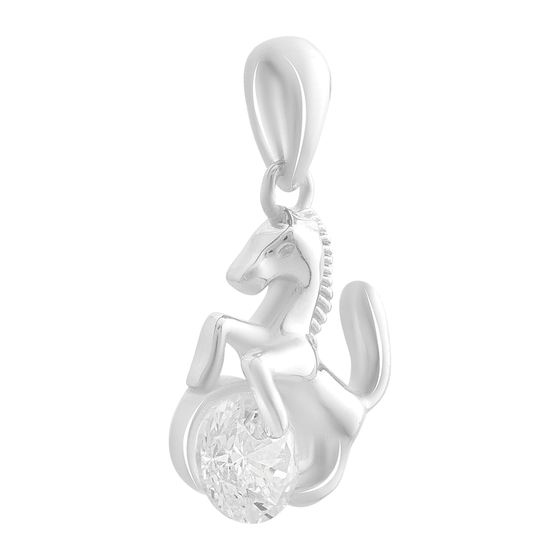 Срібна підвіска з фіанітами