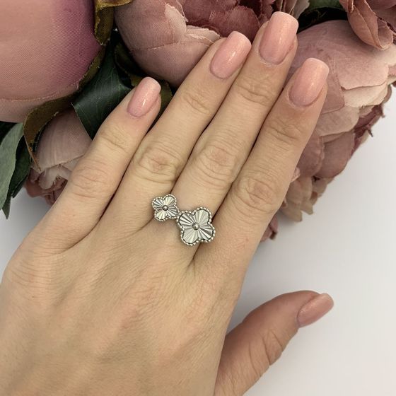 Silver ring without stones