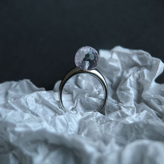 Silver Ring with Fianites