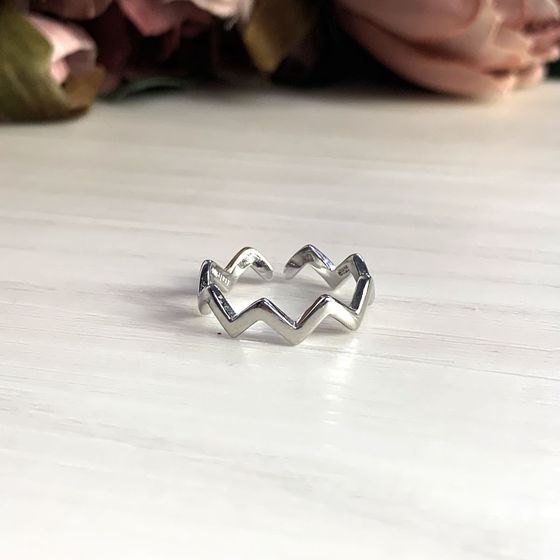 Silver ring without stones