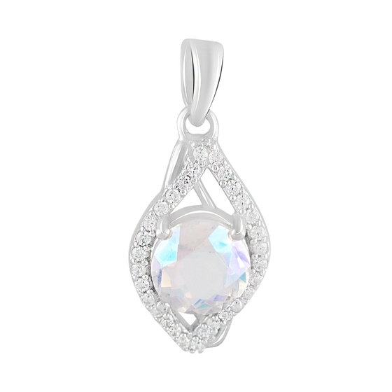Silver pendant with mystic topaz 2.05ct
