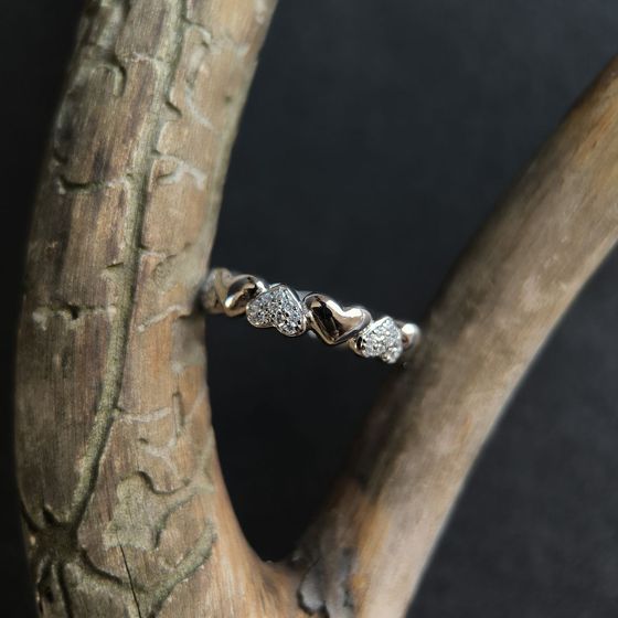 Silver Ring with Fianites